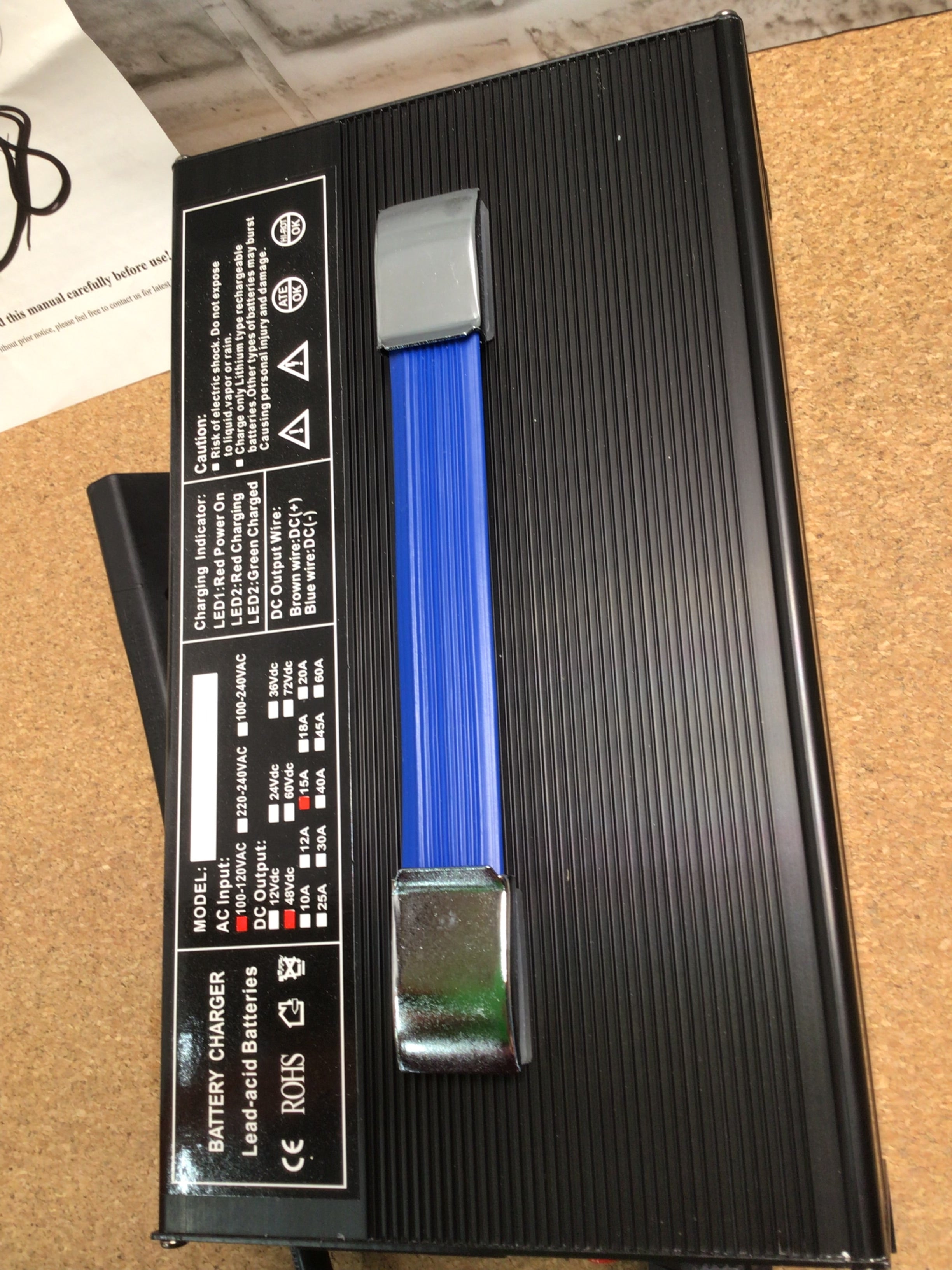 Abakoo ez-go 48V 15A RXV Golf Cart battery charger** Tested/Working** (7928646009070)